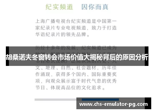 胡桑诺夫冬窗转会市场价值大揭秘背后的原因分析